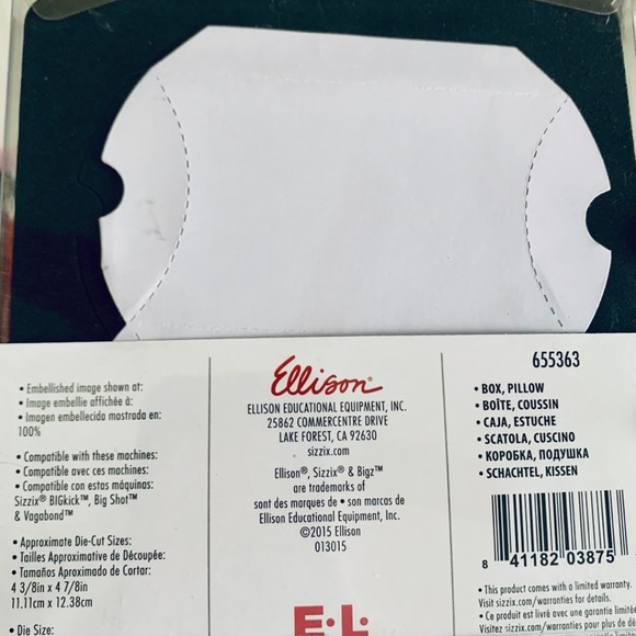 Sizzix Bigz Die - Box, Pillow - Picture 2 of 3